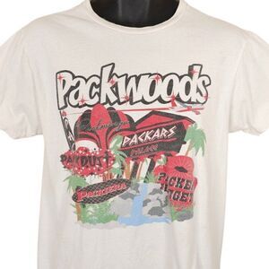 Packwoods Las Vegas T Shirt Mens Size Medium White Cannabis Dispensary